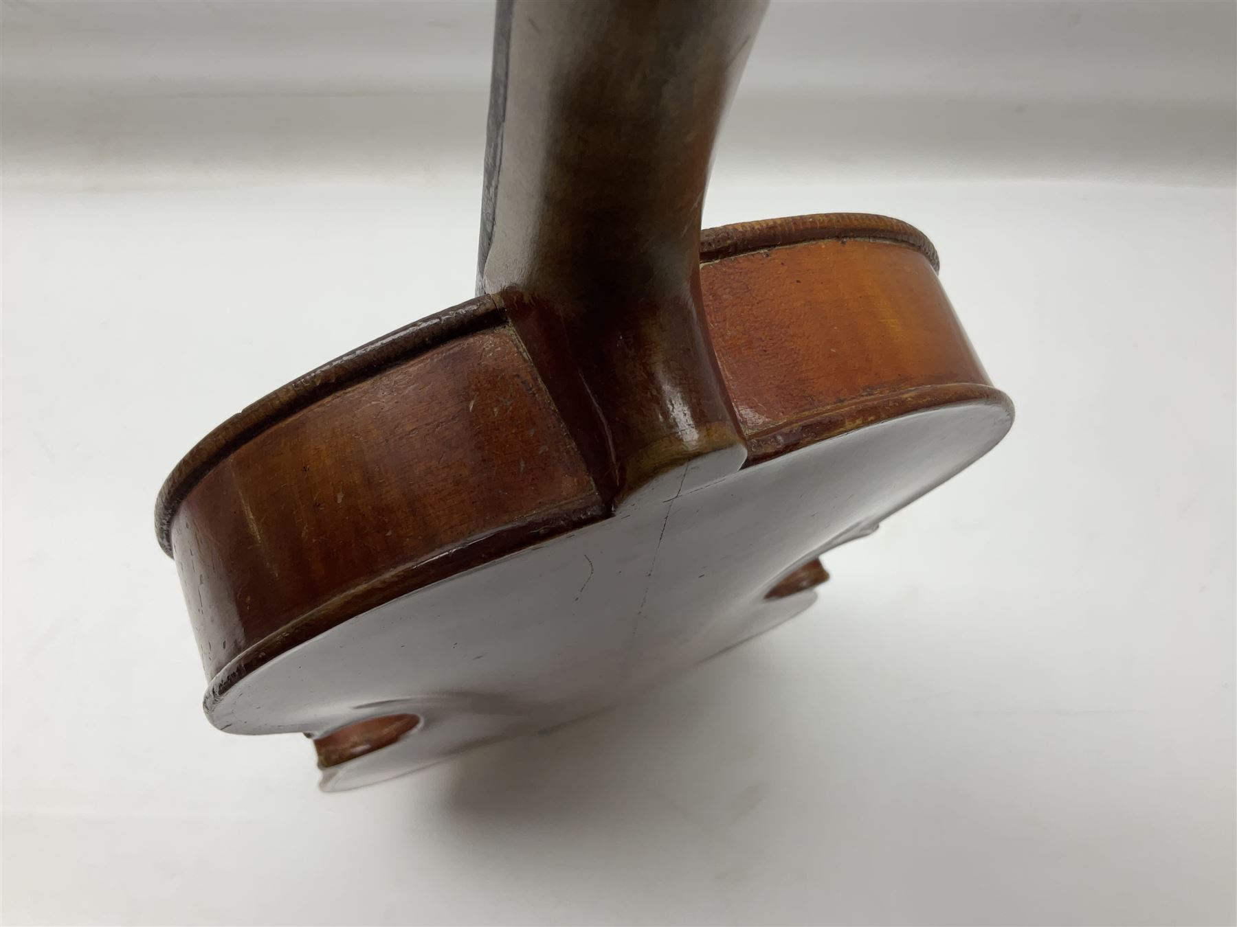 1920s Czechoslovakian violin, bearing label for Antonius Stradivarius Faciebat Anno 1826