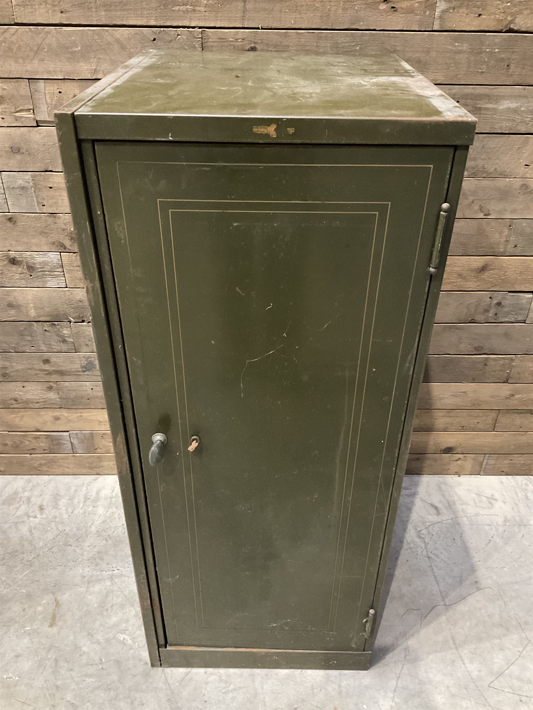 Art Metal Steel Office Furniture - mid-20th century lockable cupboard