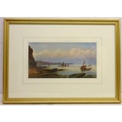  Towards Whitby, watercolour signed by John Francis Branegan (British 1843-1909) 15cm x 28cm  