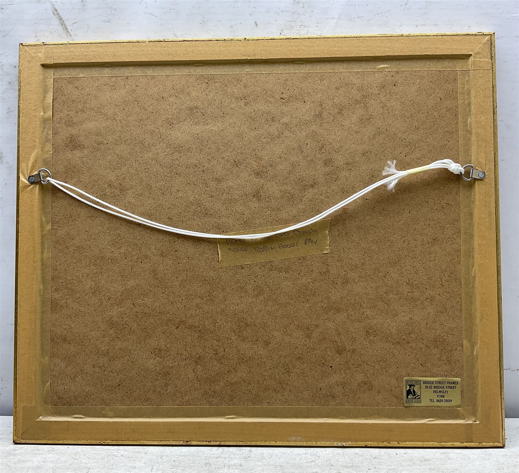 Owen Bowen (Staithes Group 1873-1967): 'Road to the Old Church House - Robin Hood's Bay', watercolour signed, titled verso 24cm x 34cm