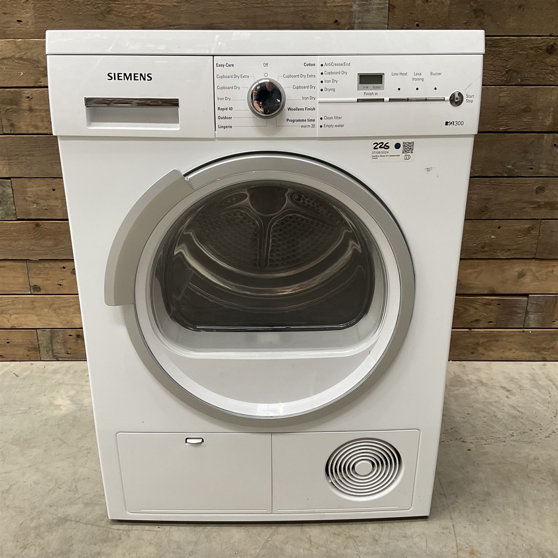 Siemens iq300 tumble dryer 