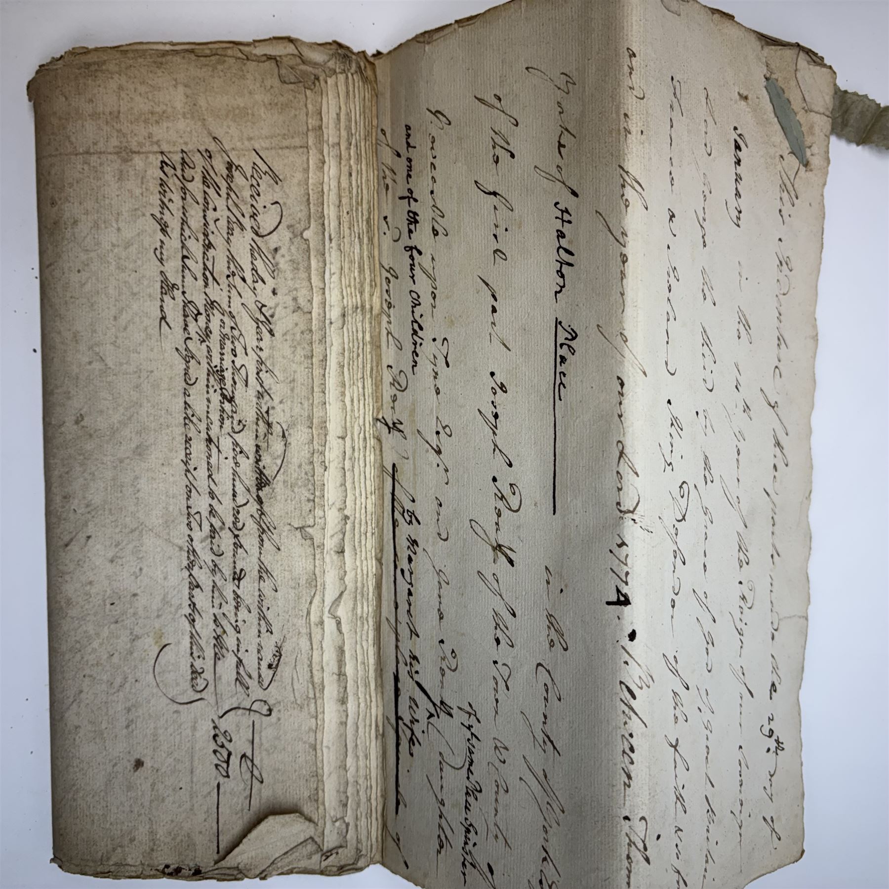 George III indenture on vellum with wax seal encased in metal, together with a collection of Georgian and later indentures and documentation 