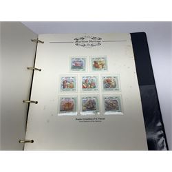 Stamps and covers, including various Benham stamp covers, commemorative stamps etc, housed in various albums and folders 