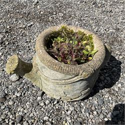 Cast stone bird bath and planters  - THIS LOT IS TO BE COLLECTED BY APPOINTMENT FROM DUGGLEBY STORAGE, GREAT HILL, EASTFIELD, SCARBOROUGH, YO11 3TX