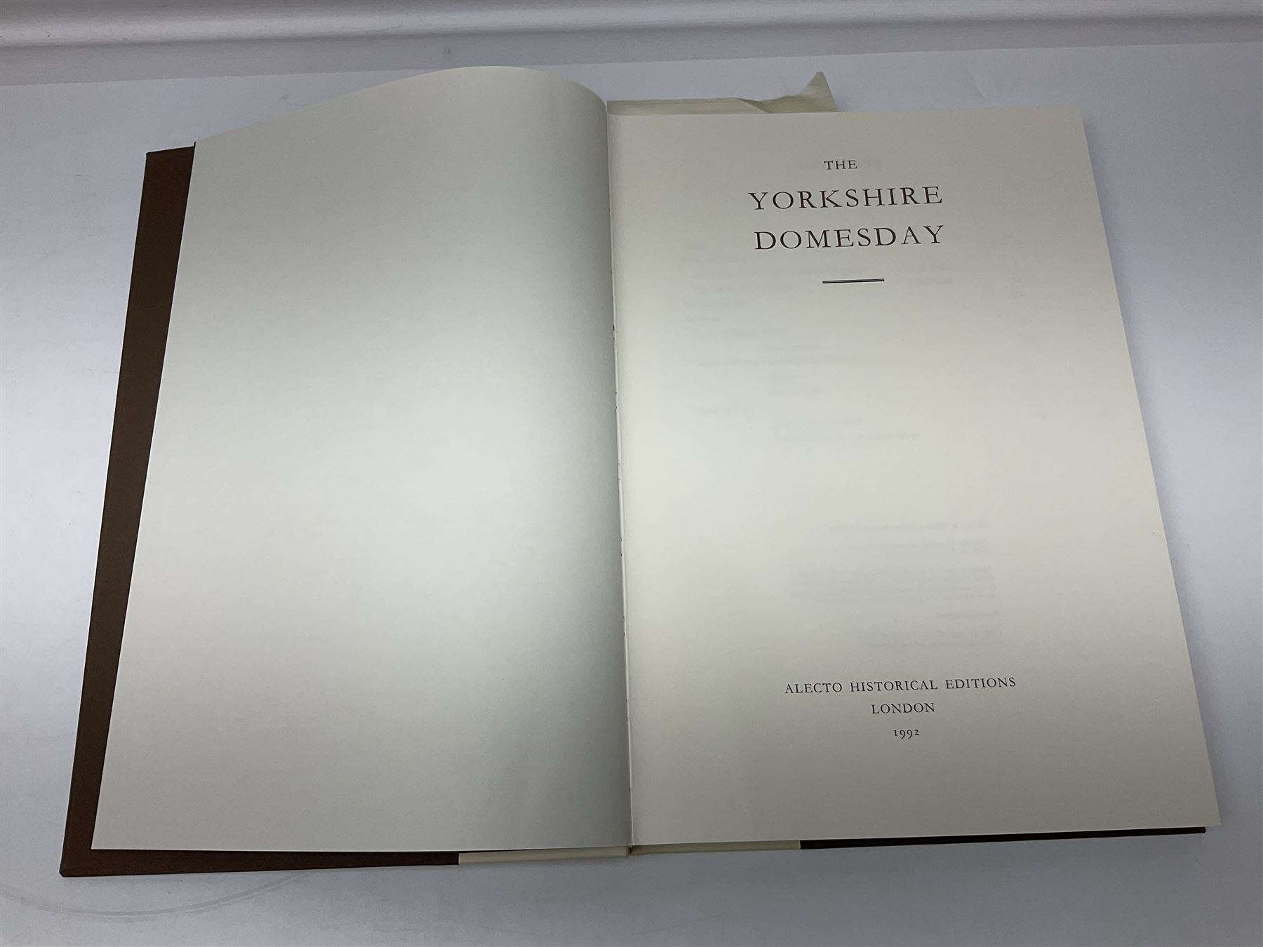 Domesday Books Yorkshire Edition, comprising three volumes; Introduction and Translation, Folios and Maps, and Domesday Book Studies, published by Alecto Historical Editions, London 1987