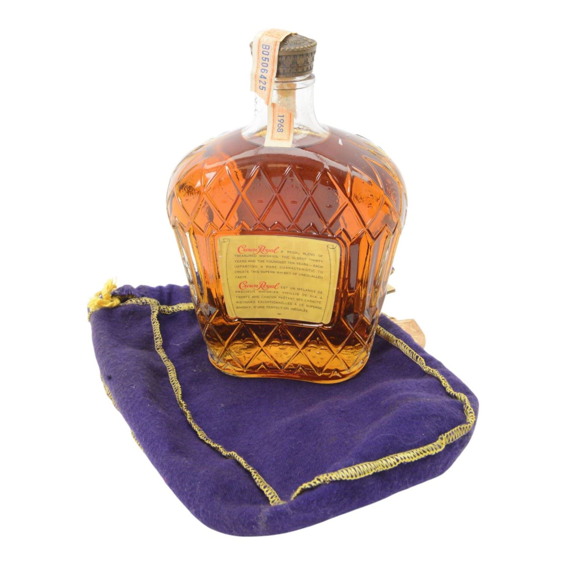 Seagrams Crown Royal Canadien Whisky, 25fl ox, 40% vol