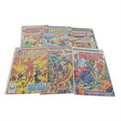 Forty Marvel mostly Bronze Age 'The Fantastic Four' comic books, spanning years 1969-1981, comprising #90, #93, #99, #101, #107, #112 (appears to be a reprint), #116, #118, #125, #126, #127, #128, #129, #130, #131, #132, ##133, #134, ##135, #136, #137, #138, #139, #141, #142, #143, #144, #145, #146, #147, #148, #149, #150,   #151, #152, #153, #154, #166, #181, #233, #236, all bagged, some carded