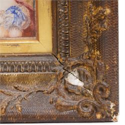 English School (Early 19th century): Portrait of a Regency Lady, miniature watercolour on ivory unsigned 8.5cm x 7cm This item has been registered for sale under Section 10 of the APHA Ivory Act