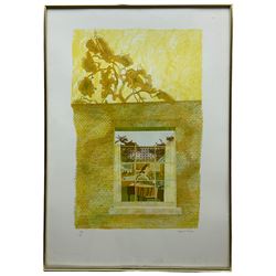 Leonard Rosoman RA (British 1913-2012): 'Looking Through a Window', colour lithograph signed and numbered 99/160 in pencil 58cm x 38cm