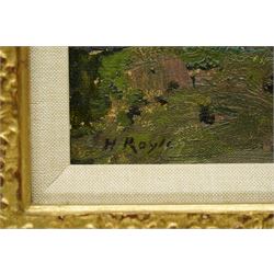 Herbert F Royle (British 1870-1958): 'Lower Dene Farm - Nesfield', oil on canvas signed, titled verso 34cm x 45cm