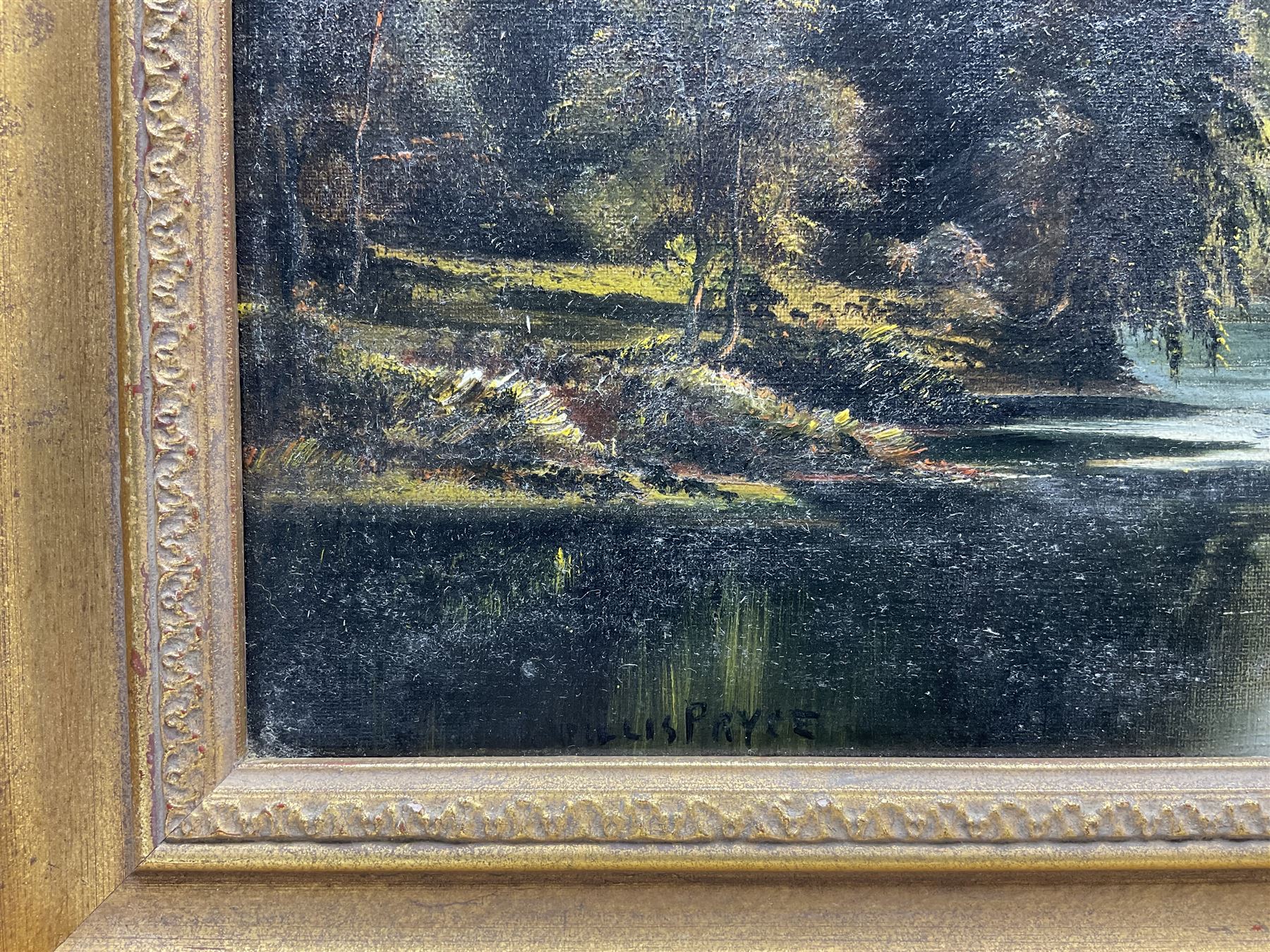 George Willis Pryce (British 1866-1949): High Tor and Derwent River Gorge, oil on canvas signed 29cm x 45cm