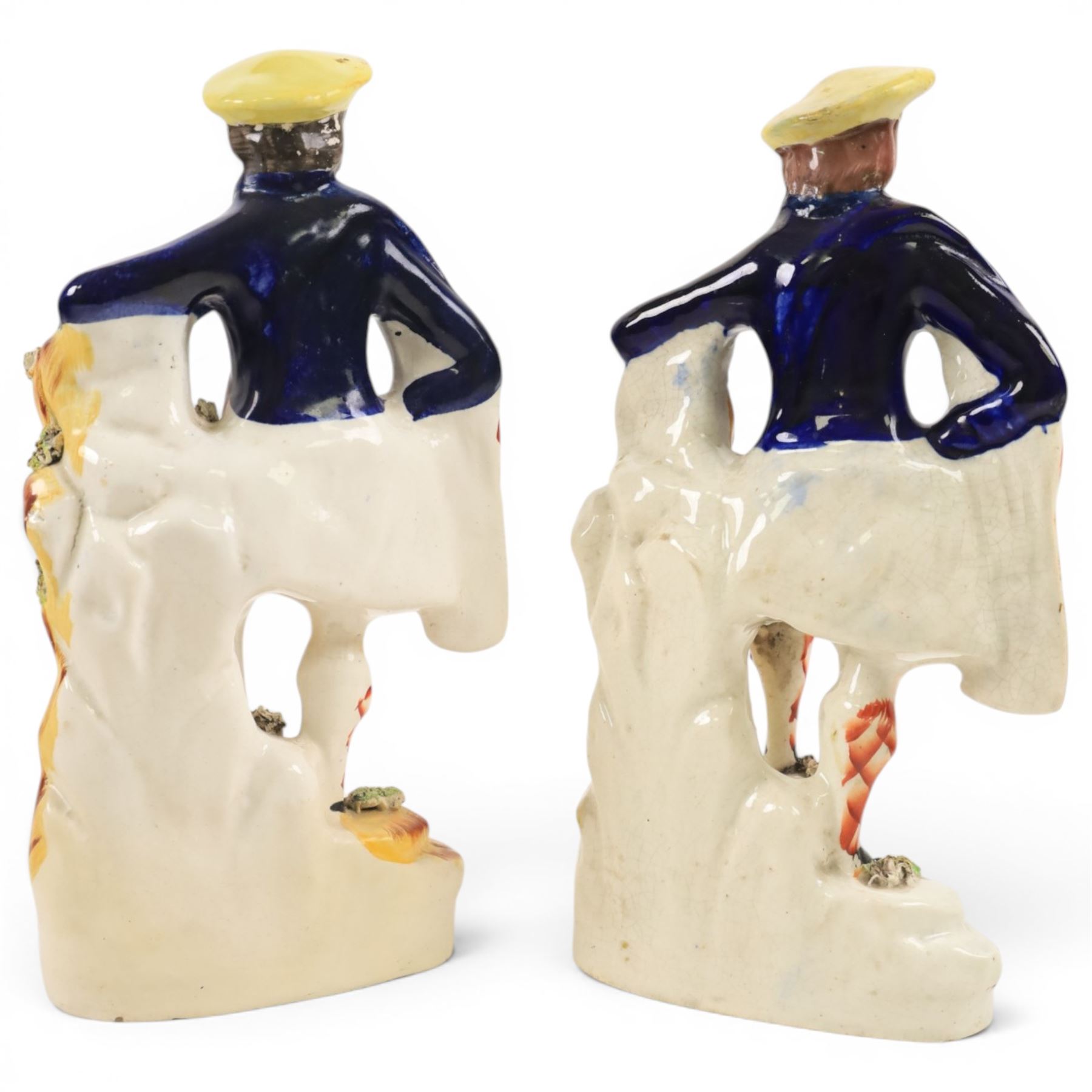 Collection of Staffordshire figures, including Princess Royal, Highlander etc 