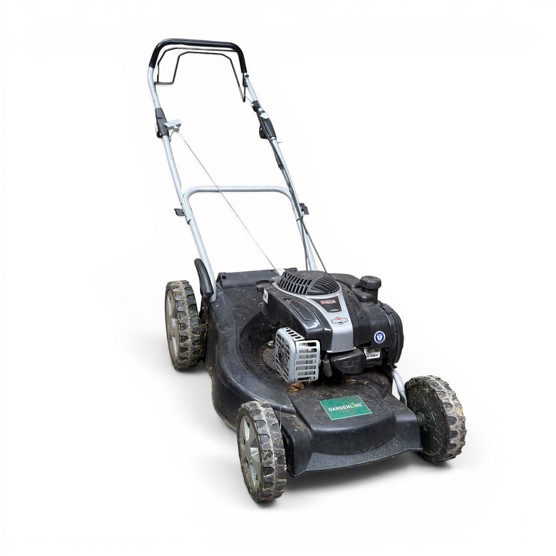 GardenLine petrol rotary lawnmower, Briggs & Stratton 550E engine, no grass box