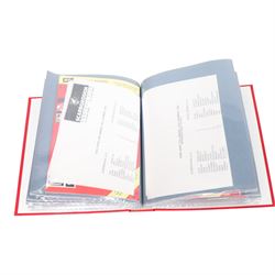 Comprehensive collection of approximately one-hundred and seventy Scarborough FC football programmes for the 1996/97, 1997/98 and 1998/99 seasons, all filed within six dedicated Scarborough FC red Home and Away binders