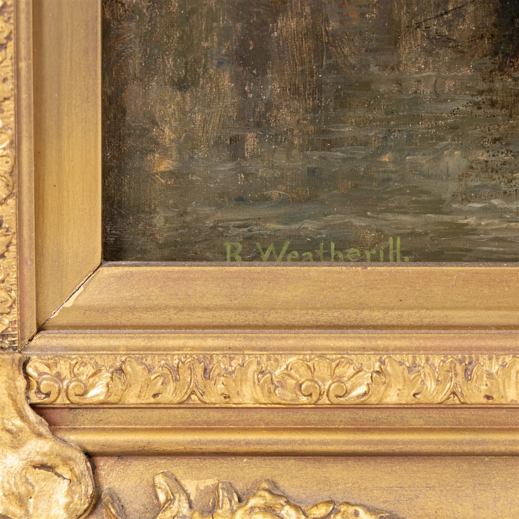 Richard Weatherill (British 1844-1923): Dock End Whitby by Moonlight, oil on canvas signed 53cm x 79cm 
Provenance: private collection, purchased David Duggleby Ltd 21st February 2005 Lot 660