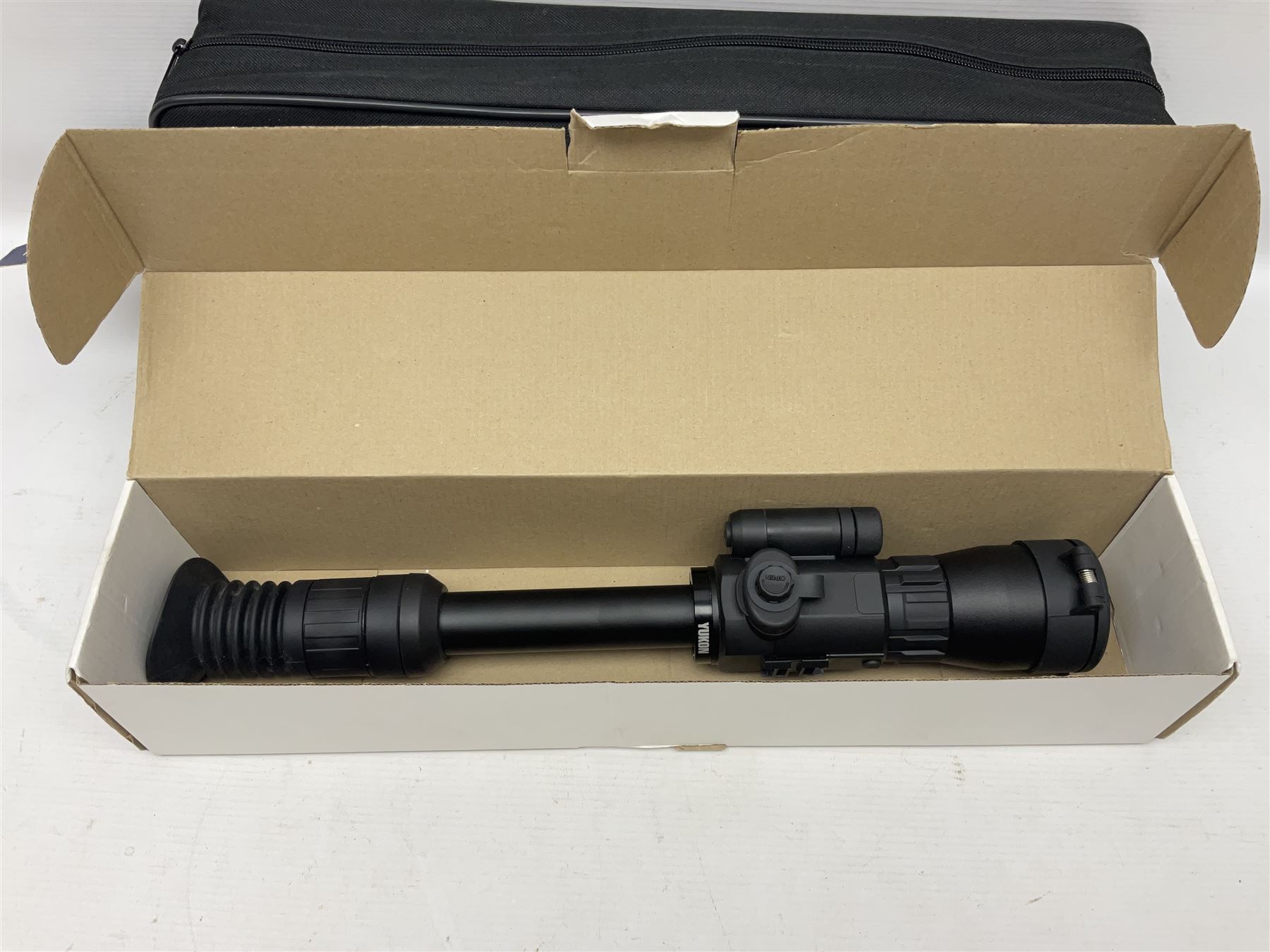 Yukon Photon XT 6.5 x 50 day/night sight, serial no.70127914, L43cm overall; in carrying case and original box