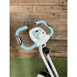 Ultra sport F-bike Exercise bike in light blue and white - THIS LOT IS TO BE COLLECTED BY APPOINTMENT FROM DUGGLEBY STORAGE, GREAT HILL, EASTFIELD, SCARBOROUGH, YO11 3TX
