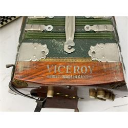 The Viceroy Junior Model Accordion in case, together with a Scandalli piano accordion 