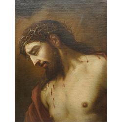 Workshop or Follower of Guido Reni (Italian 1575-1642): Ecco Homo - Christ with the Crown of Thorns, 17th/18th century oil on canvas unsigned 65cm x 49cm