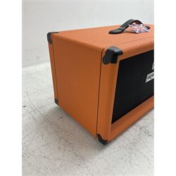English made Orange 'Voice of the World' bass guitar speaker cabinet; 400 watts 8 ohms; serial no.OBC210M-00519-0615; L62cm