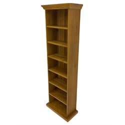Light oak small bookcase 