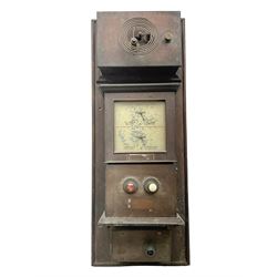 Railway  repeater signal box, with signals for train on line and arrival, H97cm