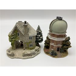 Fourteen Lilliput Lane, to include Bo-Peep Tea Rooms, Snowdon Lodge, The Great Equatorial, Big Ben in Winter, St Joseph's Church etc, all with original boxes and some with deeds 