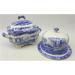  Large Spode 'Italian' soup tureen and cover, L33cm and cheese dome, D28cm (2)  
