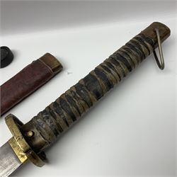 Reproduction WW2 German Luftwaffe officer's sword; and reproduction Japanese officer's sword katana (2)