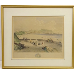  'Scarborough from the Spa', 19th century lithograph hand coloured after H B Carter (British 1804-1868) pub. S W Theakston, Scarborough 29cm x 36cm  