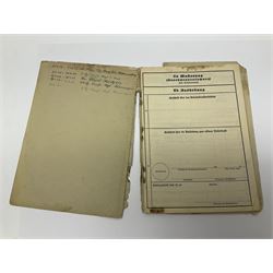 WW2 German Luftwaffe Service Record Folder and Book