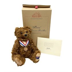 Steiff - limited edition Australian 'Penny' The Federation Teddy Bear' No.285/2000 EAN 675546; H35cm; boxed with certificate