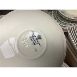 Royal Cauldon Evesham pattern dinner wares, including dinner plates, tureens, egg cups, bowls, sides plates and saucers