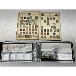 Great British and World stamps, including Queen Elizabeth II mint decimal stamps mostly in presentation packs, various first day covers, small number of Queen Victoria imperf penny reds on covers/letters, half penny bantam and other QV issues, Argentina, Egypt, France, Chile, Italy, India etc, housed in folders and loose, in one box