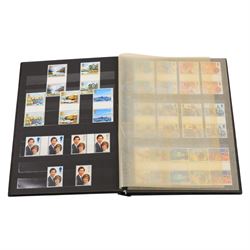 Mostly Great British stamps, including a small quantity of mint decimal, etc, in one box