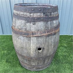 Two metal bound Whiskey barrels - THIS LOT IS TO BE COLLECTED BY APPOINTMENT FROM DUGGLEBY STORAGE, GREAT HILL, EASTFIELD, SCARBOROUGH, YO11 3TX