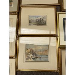 Collection of principally early 20th century watercolours, artists including Victor Noble Rainbird, George Henry Jenkins, Thomas Swift Hutton, Francis Dodd, James Aumonier, Maud Raphael Jones, John Sowden, Frank M Chase, Henry Frank Waring, etc (12)