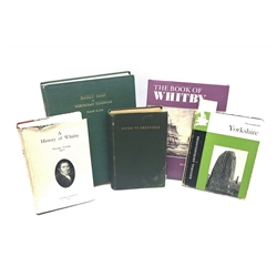  Elgee Frank: Early Man in North-East Yorkshire,1930, black/white and photographic illustrations. Green cloth gilt Barker Rosalin: The Book of Whitby, 1990, b/w and photo illust. signed by the author, unclipped d/w Young George: A History of Whitby, vol.ll  Caedmon 1976, in d/w Guide to Sheffield, pub.1899, green cloth and Longworth Ian: Yorkshire, pub.1965, (5)  