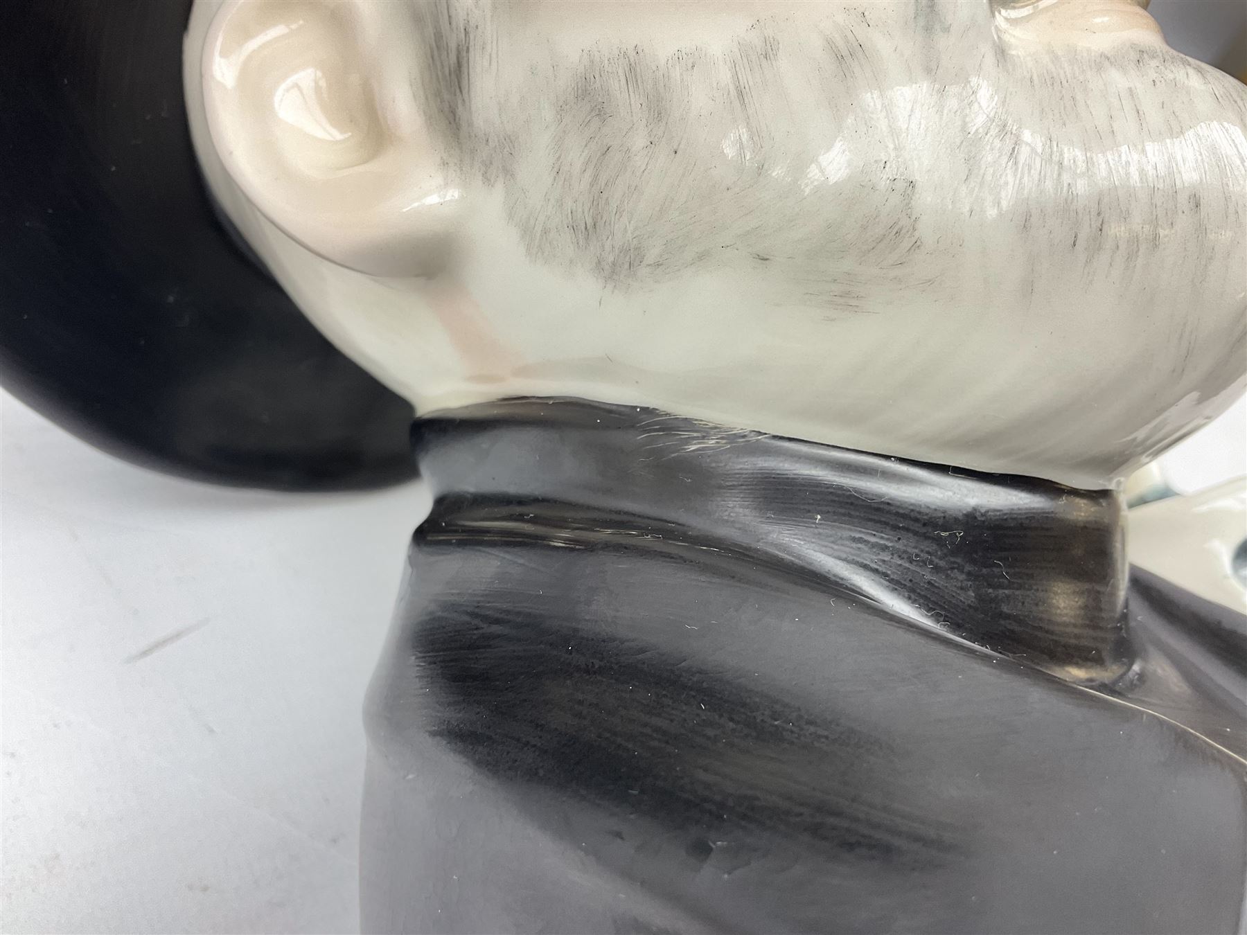 Grayshott Pottery limited edition Terry Pratchett character jug 184/1500, with certificate, H19cm