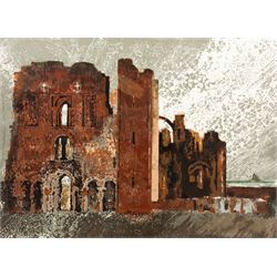 Norman Wade (British 1922-2004): 'Lindisfarne Abbey', limited edition lithograph signed ti...
