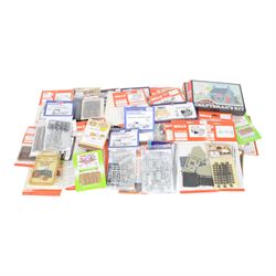 00 gauge model railway kits and modelling accessories, including decals, building kits, ve...