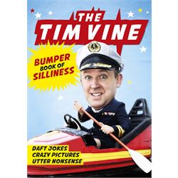  Tim Vine: The Tim Vine Bumper Book of Silliness. Signed Copy.

Put your 3D glasses on now. And then remove them because they won’t make any difference. This is a bit like an annual. Annual love it. It’s filled with silly jokes, daft quizzes, zany pictures and other silly stuff too.

Tim Vine is a stand up Comedian known for his quick-fire jokes, in fact in 2004 he broke the Guinness World record for the most jokes told in an hour (499 if you’re interested).  He’s performed for the likes of Prince Charles and also starred in 5 series of BBC’s Not Going Out alongside Lee Mac. You might have also seen him on celebrity specials for quiz shows such as ‘The Chase’, ‘Pointless’, ‘Tipping Point’ and ‘Catchphrase’ among others.

Signed and generously donated by Tim Vine.
