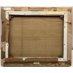 Thomas Sherwood La Fontaine (British 1915-2007): Exmoor Pony in the Snow, oil on canvas signed 39cm x 49cm