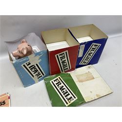 Set of five Wade NatWest money boxes, comprising father, mother, boy, girl and baby, four with original boxes 