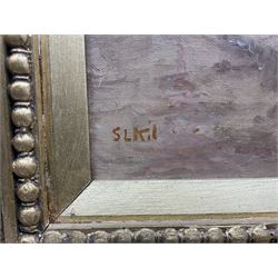 Sarah Louisa Kilpack (British 1839-1909): 'Selling Fish on the Shore - Boulogne', oil on canvas signed, titled verso 40cm x 55cm