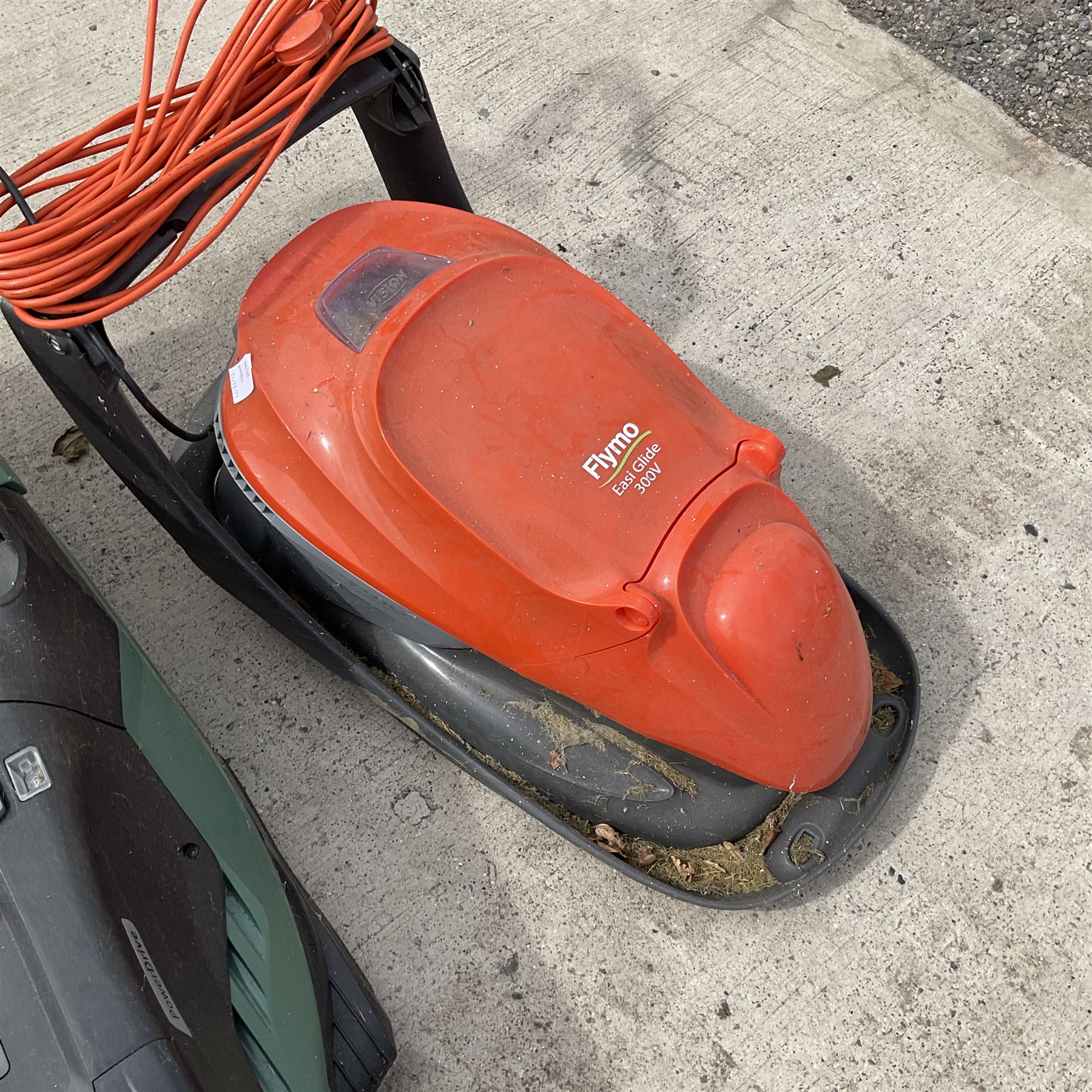 Bosch  Rotak 650 and Flymo lawnmower and garden rake - THIS LOT IS TO BE COLLECTED BY APPOINTMENT FROM DUGGLEBY STORAGE, GREAT HILL, EASTFIELD, SCARBOROUGH, YO11 3TX