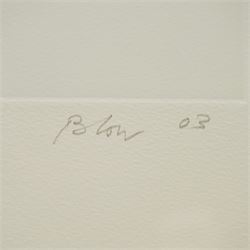 Sandra Blow (British 1925-2006): 'Revolve', etching and aquatint in colours signed titled numbered 30/75 and dated '03 in pencil 75cm x 72cm
Provenance: The Stour Gallery, Eastway, London 