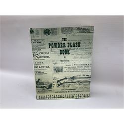 Riling Ray: The Powder Flask Book. 1992 R&R Books facsimile edition of the 1953 original; four powder measures including two by G. & J.W. Hawksley with horn handles; 16-bore combined spent cartridge and broken case remover; and turnscrew screw-driver (7)