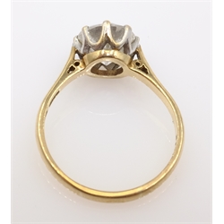  9ct gold cubic zirconia ring hallmarked  