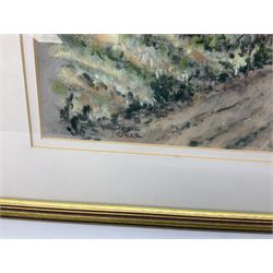 Josie Cole (British 20th century): 'Away from it All', pastel signed, labelled verso 39cm x 31cm 